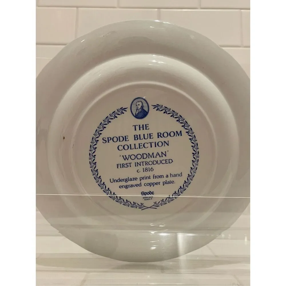 Spode Blue Room Collection 'Woodman' Plate Made in England